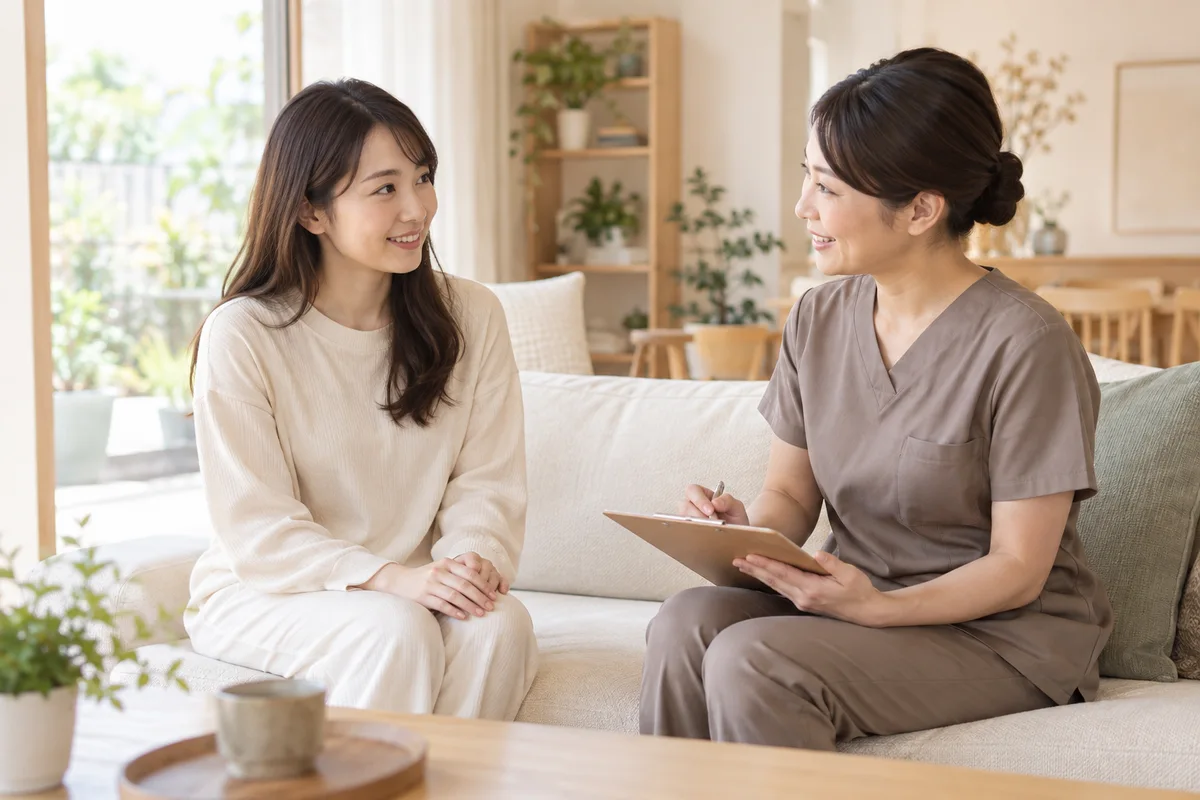 オンラインで相談する様子のイメージ